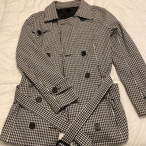 Cute Black and White Checkered Light Jacket
